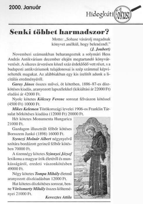 Publikációk, cikkek, Keresztes Attila
